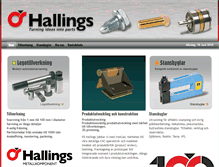 Tablet Screenshot of hallings.se